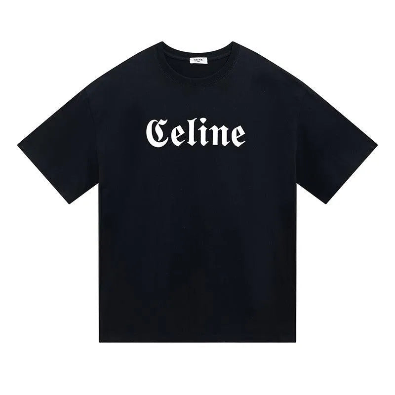 Celine Forklift Logobrand Black Tee