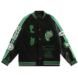 Louis Vuitton Black &amp; Green Collegiate Jacket