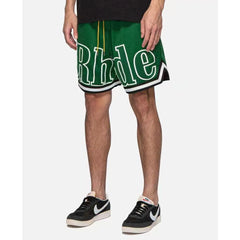 Rhude Logobrand Green Shorts