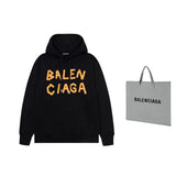 Balenciaga BB Logo Black Fleece Sweatshirt