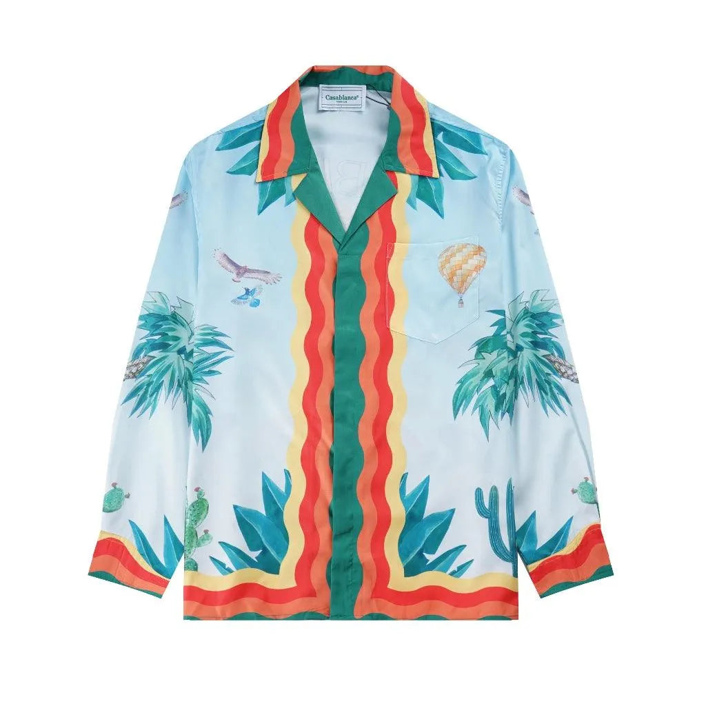 Casablanca Palm Spring Tennis Club Cuban Collab Silk Shirt