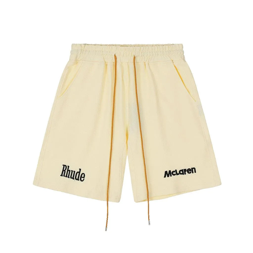 Rhude Logobrand McLaren Cream Shorts