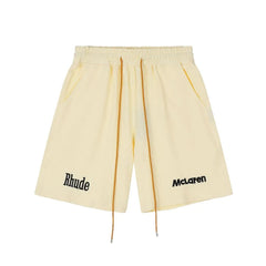 Rhude Logobrand McLaren Cream Shorts