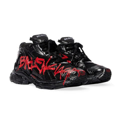 Balenciaga Runner Sneaker Graffiti Black & Red