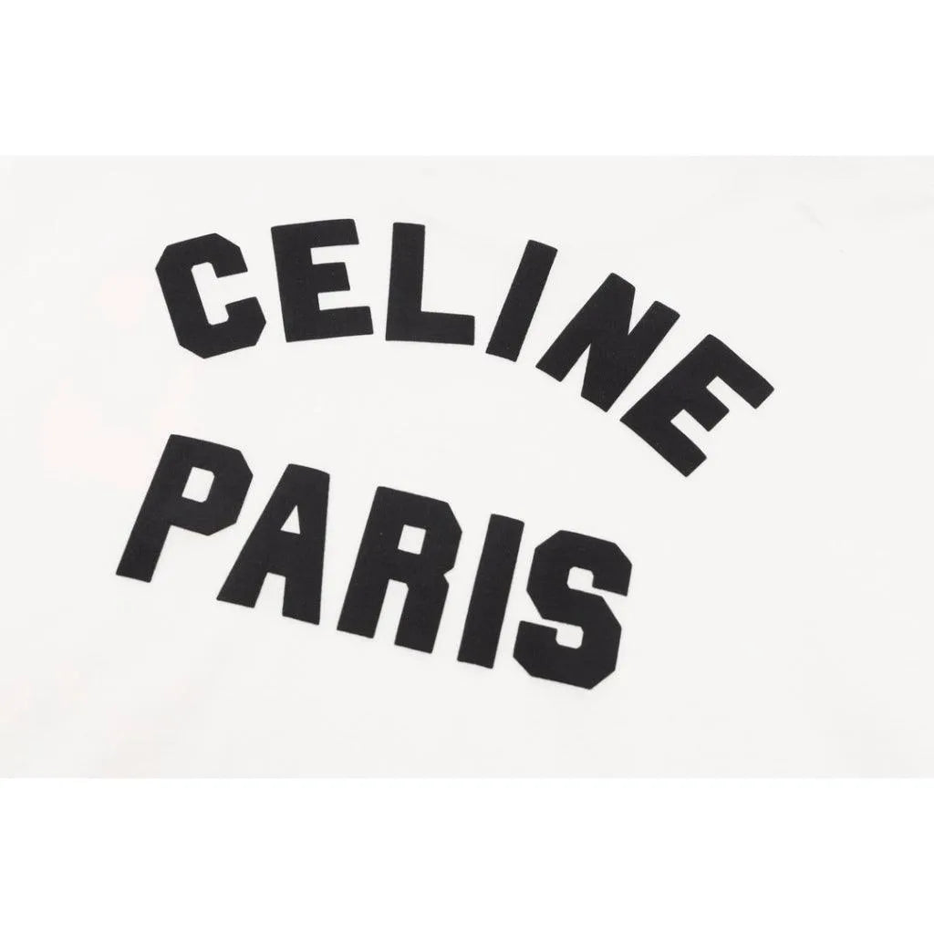 Celine in Paris Logobrand White T-shirt