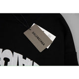 Balenciaga BackFlip Black Molton Sweatshirt