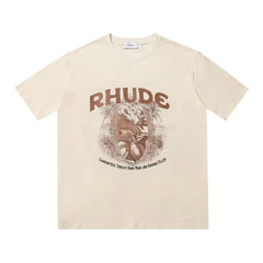 Rhude Printed Cigaro Cream T-shirt