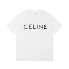 Celine Loose Logobrand White T-Shirt