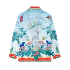 Casablanca Palm Spring Tennis Club Cuban Collab Silk Shirt