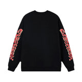 Balenciaga Logobrand Black Molton Sweatshirt