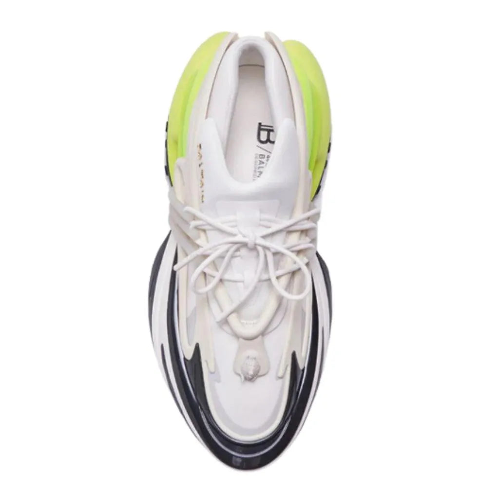 Balmain Chunky Unicorn Sneaker Green & White