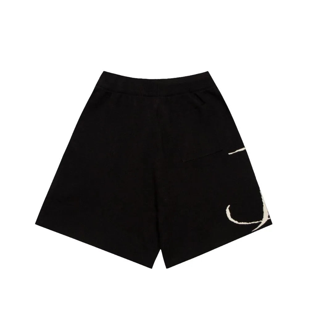 Rhude Wool Logobrand Black Shorts