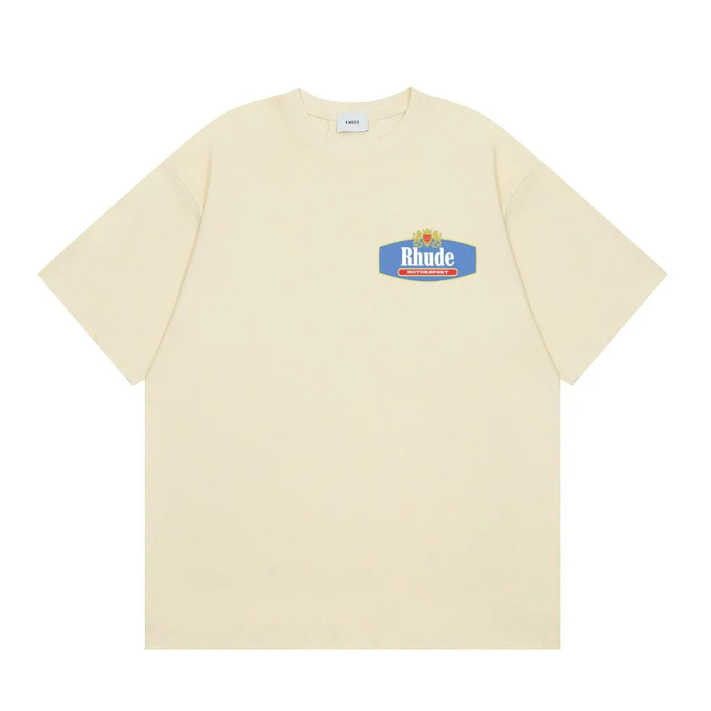 Rhude Hops Printed Cream T-shirt