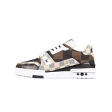 Louis Vuitton Trainer Skater Sneakers Brown Squared