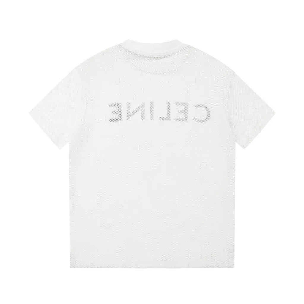 Celine Loose Logobrand White T-Shirt