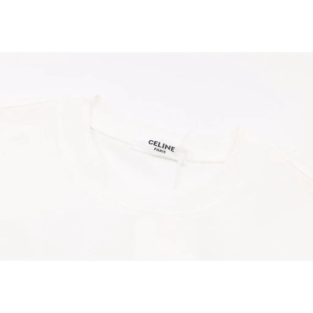 Celine in Paris Logobrand White T-shirt