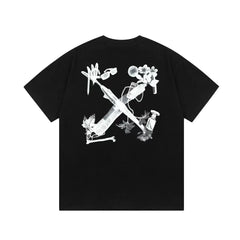 Off-White Scan Arrows Black Tee