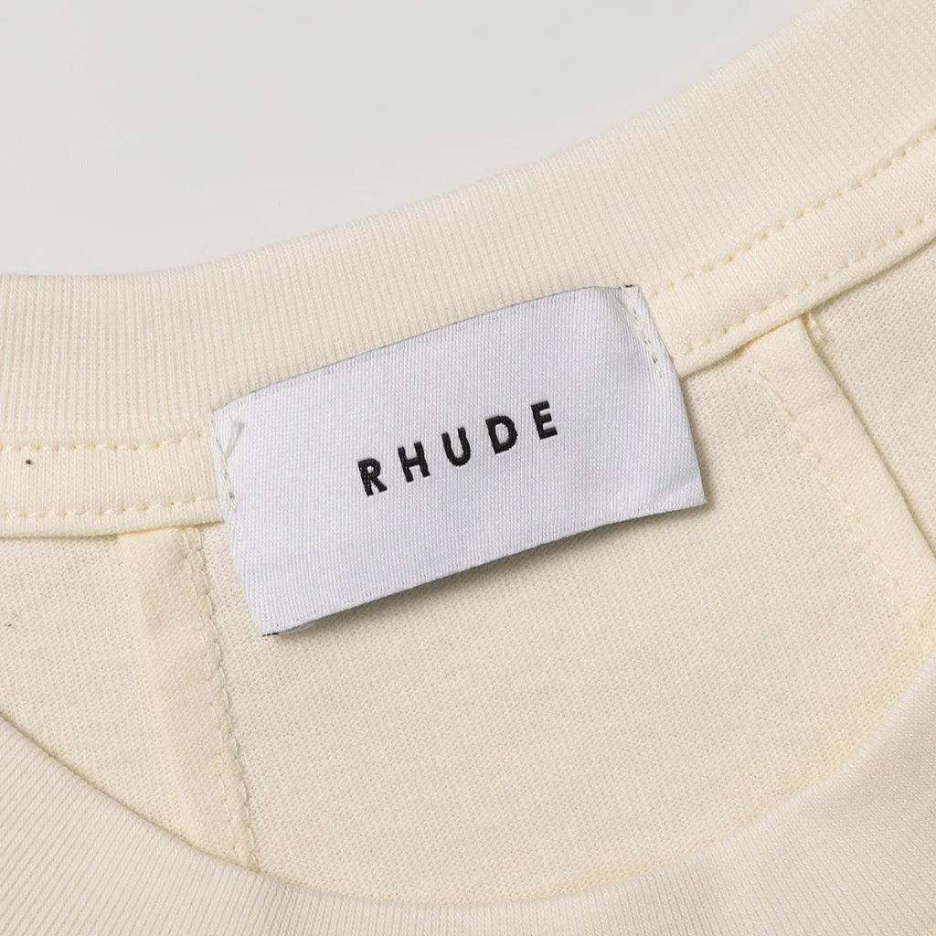 Rhude Printed Cigaro Cream T-shirt