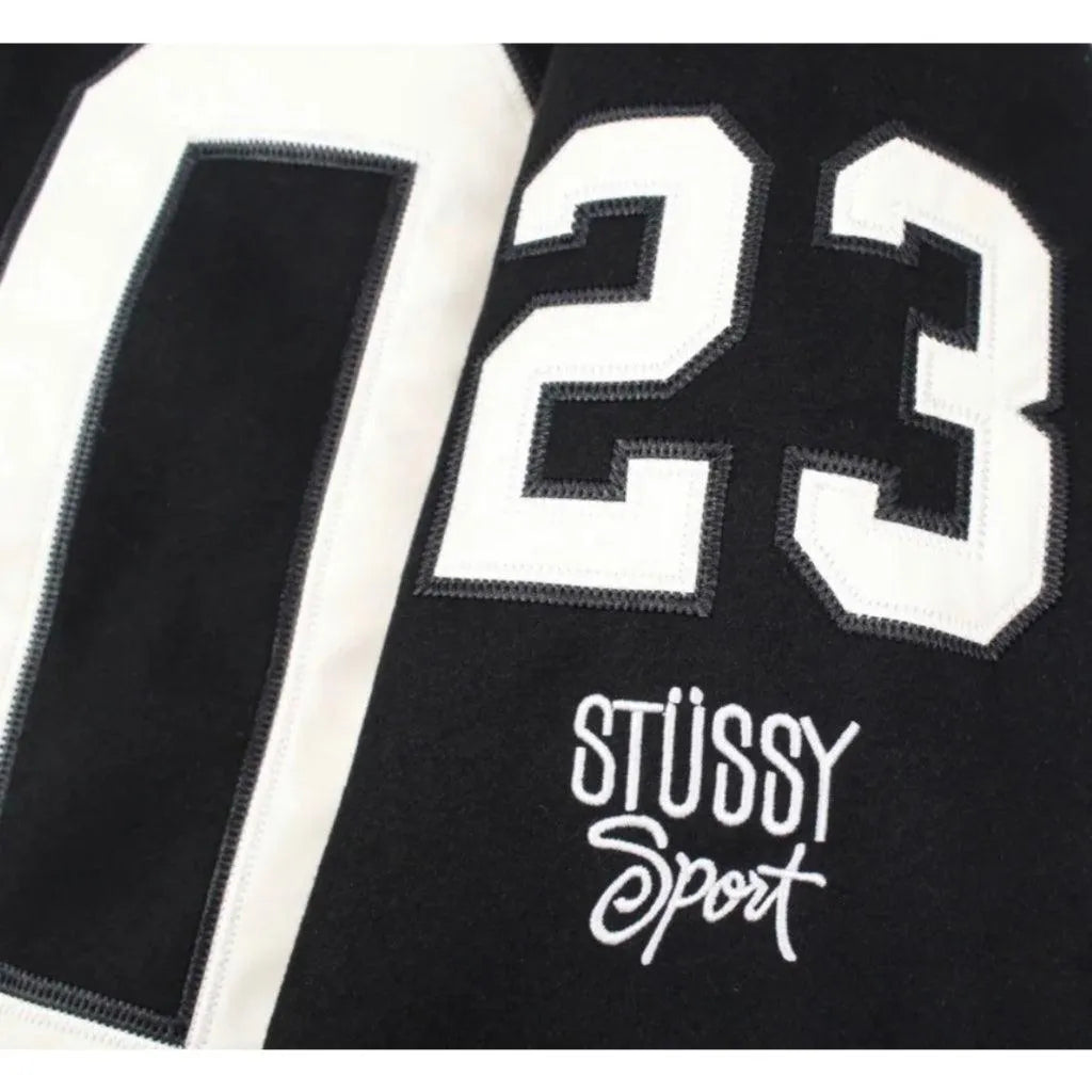 Stussy Collegiate Number Black Sweatshirt