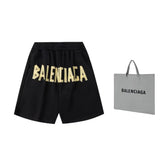 Balenciaga Logobrand Sweatshorts BB Black