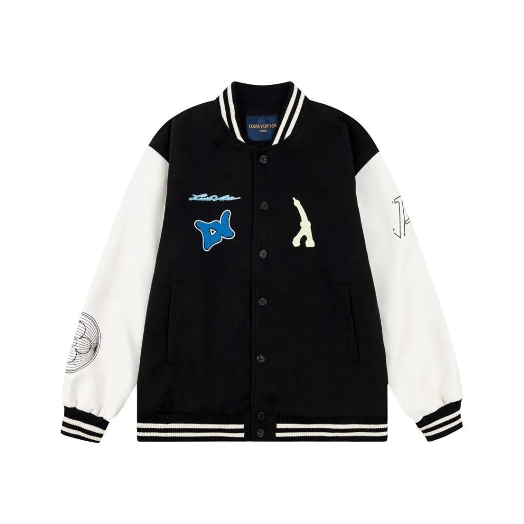 Louis Vuitton Square Blue Collegiate Jacket