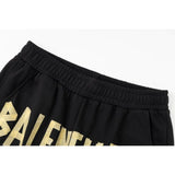 Balenciaga Logobrand Sweatshorts BB Black