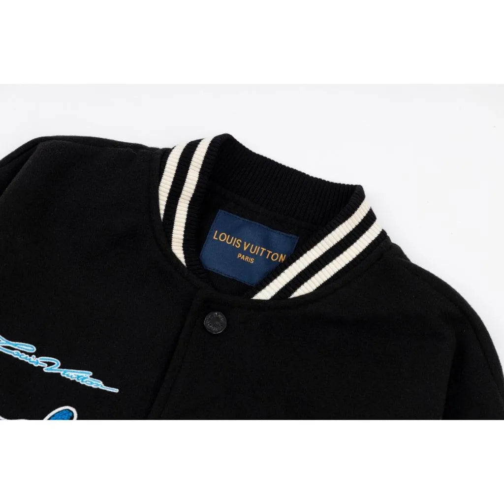 Louis Vuitton Square Blue Collegiate Jacket