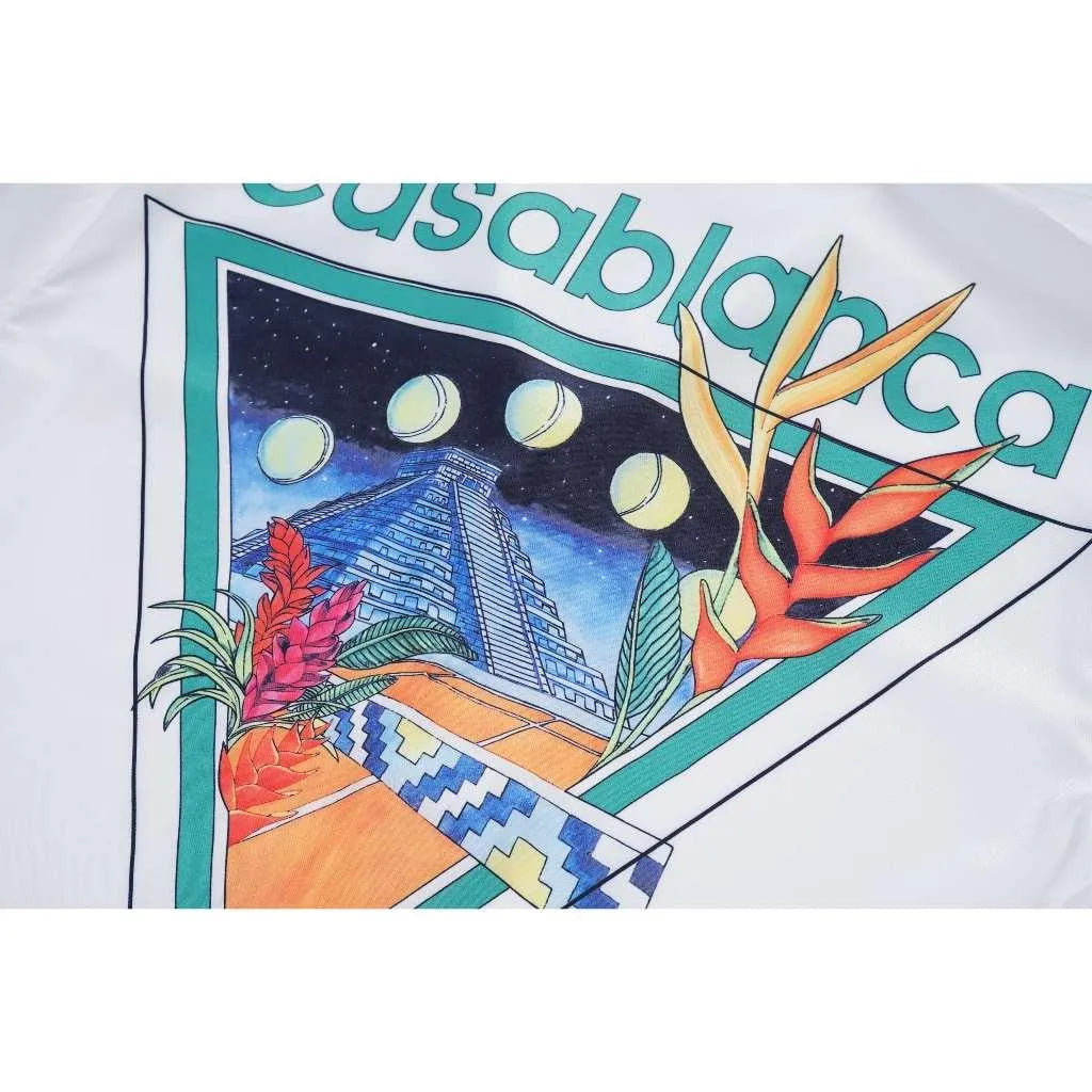 Casablanca Tennis Club Icon Silk Shirt