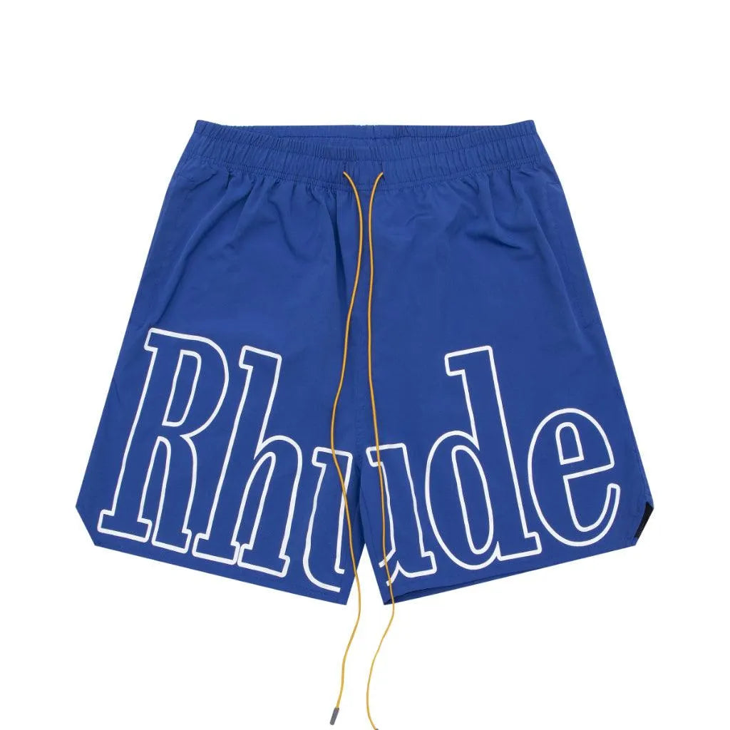 Rhude Logobrand Shorts Blue