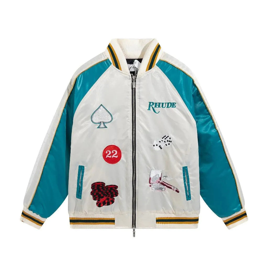 Rhude Exclusive Green Collegiate Jacket