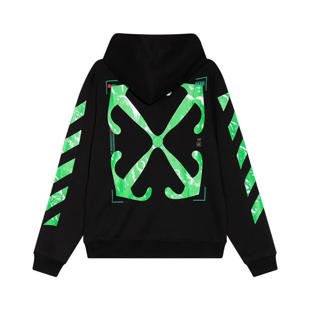 Off-White Hoodie HD2023 Neon Green