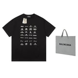 Balenciaga Archives Logo Black T-shirt