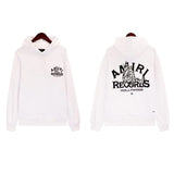 Amiri Hoodie Records Wolf Black