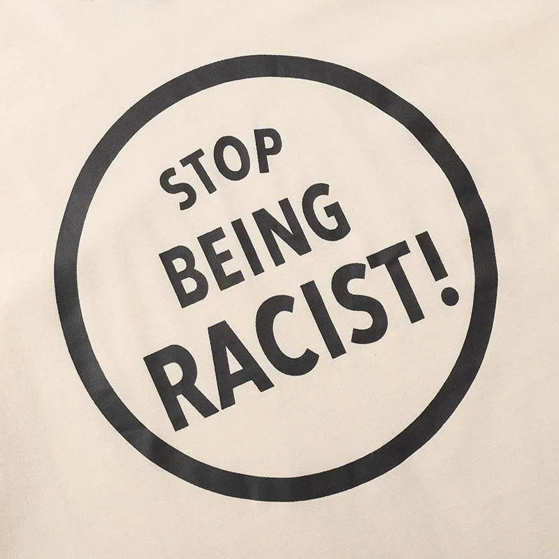 Gallery Dept. Don't Be Racist Beige T-Shirt