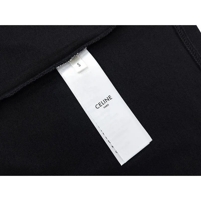 Celine Loose Logobrand Black T-Shirt