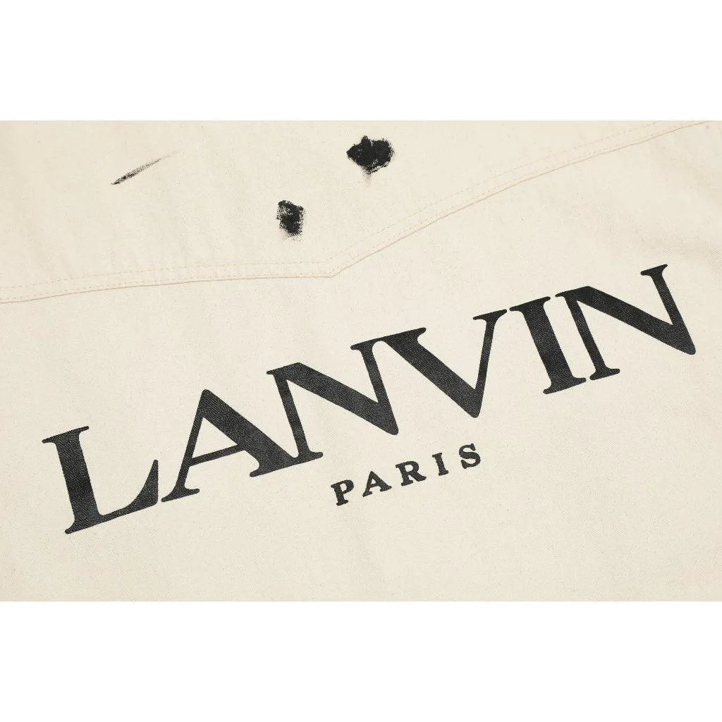 Lanvin Jeans Logobrand Painted Jacket