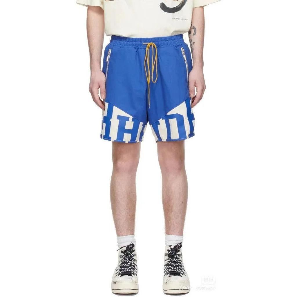 Rhude Logobrand Shorts Blue