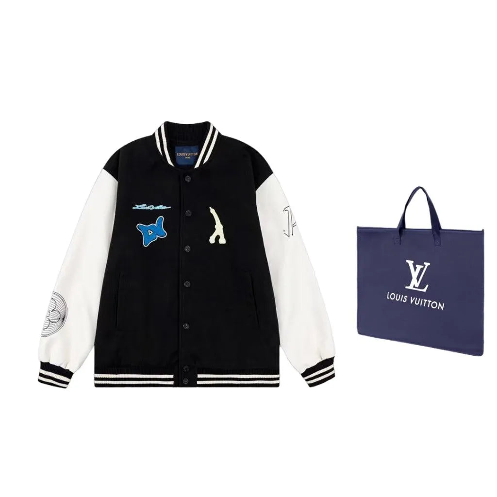 Louis Vuitton Square Blue Collegiate Jacket