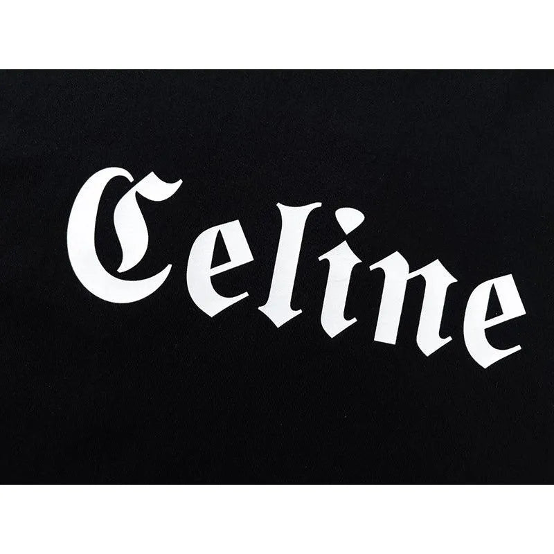 Celine Forklift Logobrand Black Tee