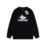 Balenciaga Layered Sports Round Oversized Sweatshirt