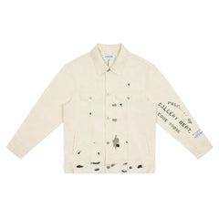 Lanvin Jeans Logobrand Painted Jacket