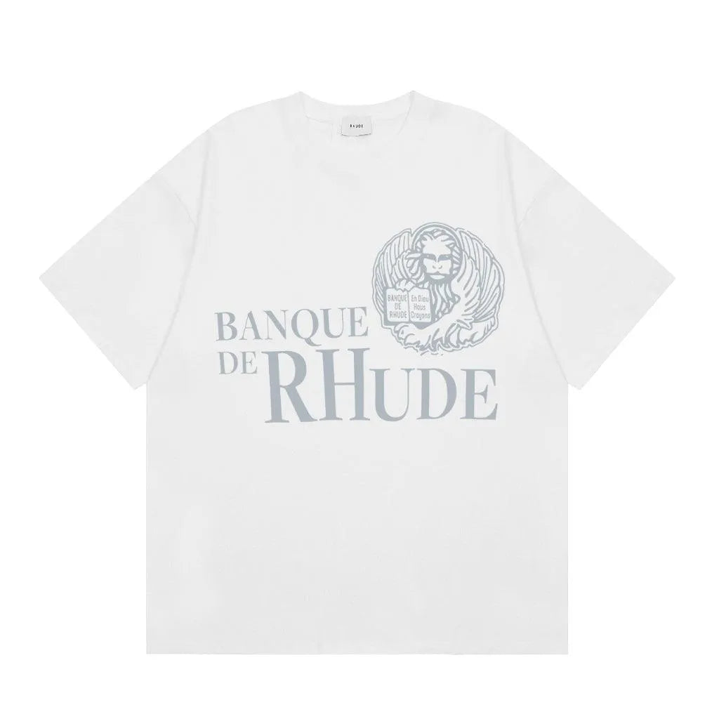 Rhude Banque Black Printed T-shirt