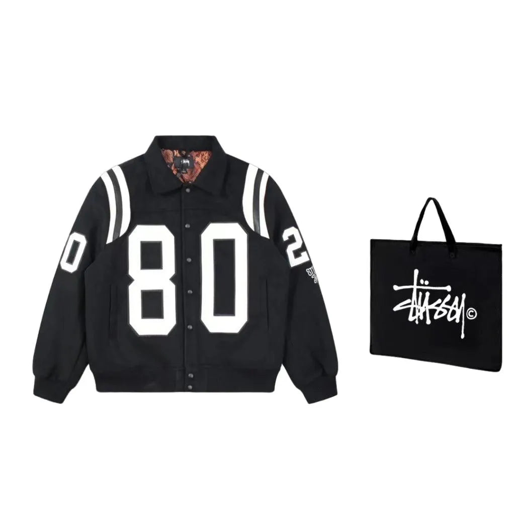 Stussy Collegiate Number Black Sweatshirt