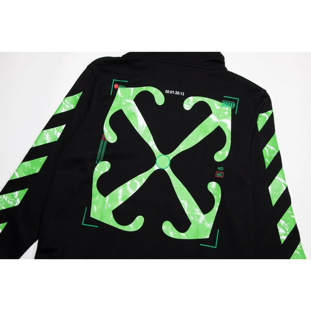 Off-White Hoodie HD2023 Neon Green