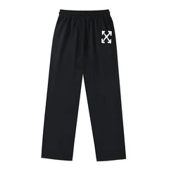 Off White Arrow Printed Trousers Straight Loose Casual Pants