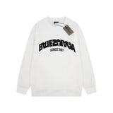 Balenciaga BackFlip White Fleece Sweatshirt