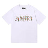 Amiri Floral Logobrand Print Tee