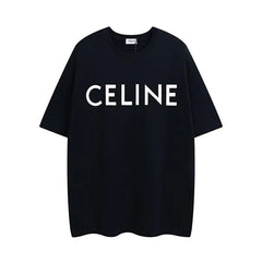 Celine Loose Logobrand Black T-Shirt