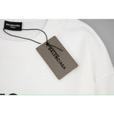 Balenciaga BackFlip White Fleece Sweatshirt