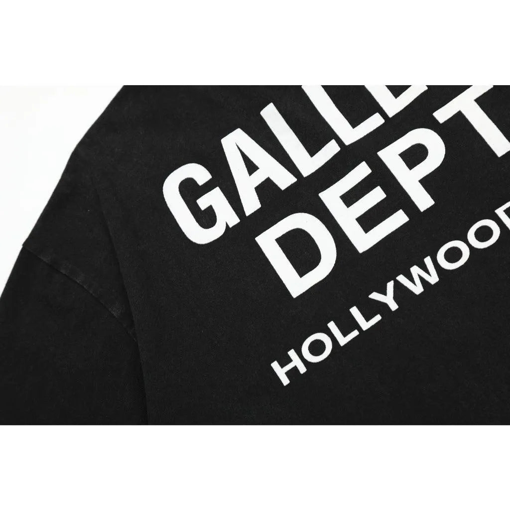 Gallery Dept. Black Logobrand T-Shirt